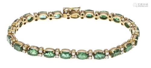 Emerald diamond bracelet GG 58