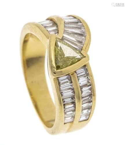 Demantoid diamond ring GG 750/