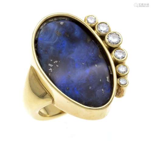 Opal-brilliant ring GG 750/000