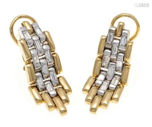 Diamond clip earrings GG/WG 75