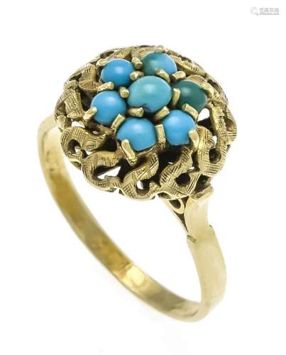 Turquoise ring GG 750/000 unst