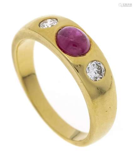 Ruby diamond band ring GG 750/