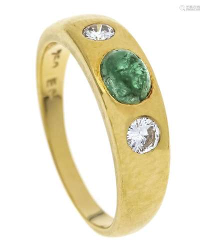 Emerald diamond band ring GG 7