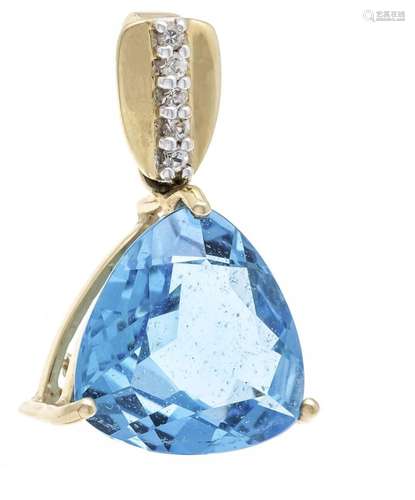 Blue topaz pendant GG/WG 416/0