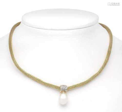 Pearl-diamond pendant GG/WG 58