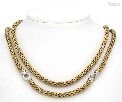 Round king necklace GG/WG 750/