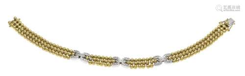 Brilliant-cut diamond bracelet