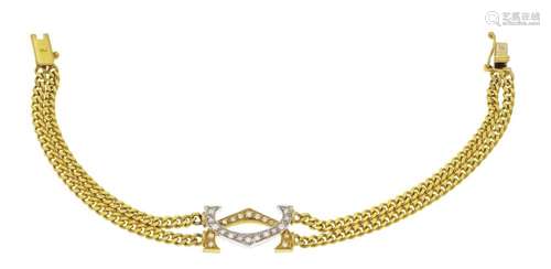 2-row diamond bracelet GG/WG 7