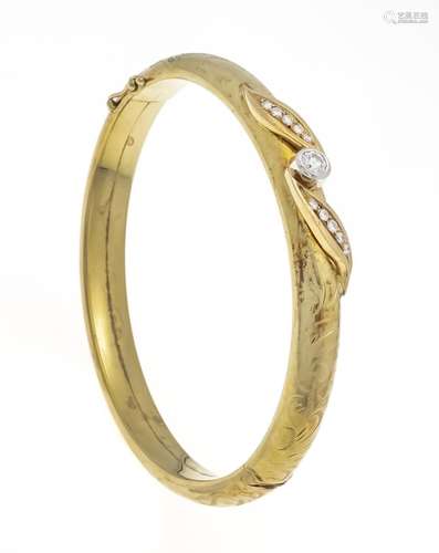 Brilliant hinged bangle GG/WG