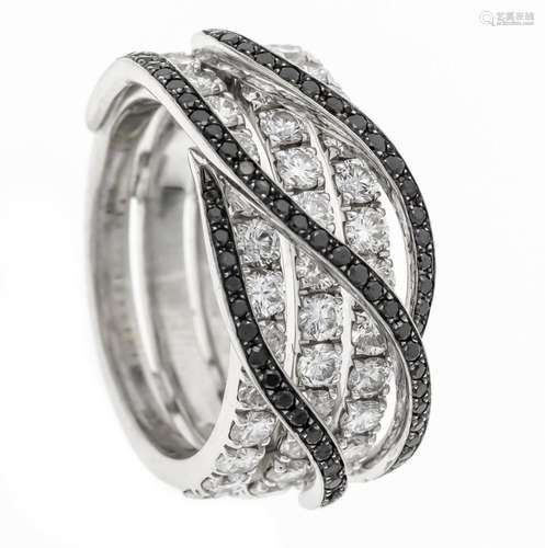 Designer diamond ring WG 750/0