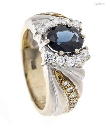 Sapphire diamond ring GG/WG 58