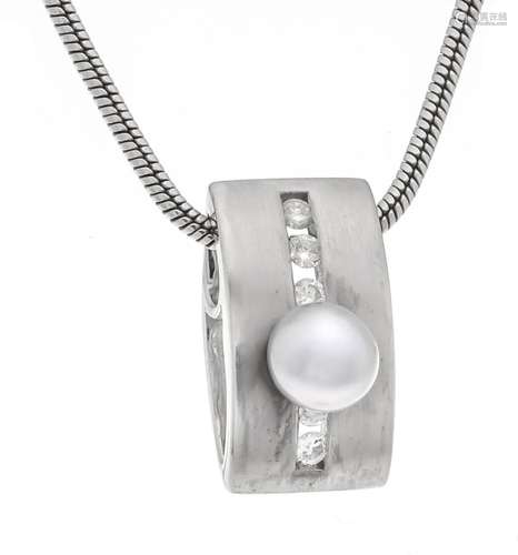 Pearl-cut diamond pendant WG 5