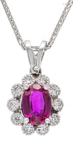 Ruby-brilliant pendant WG 585/