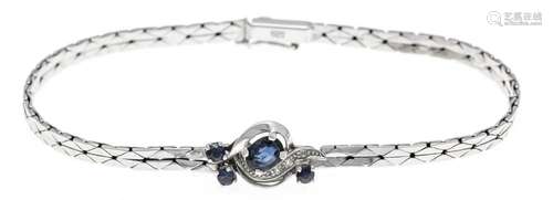 Sapphire-diamond bracelet WG 5