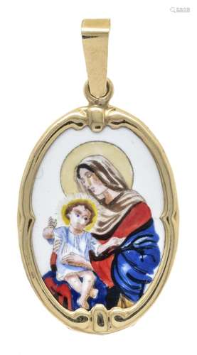 Mary medallion GG 585/000 with