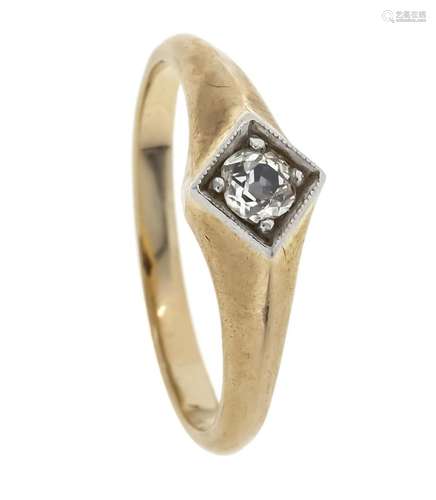 Old cut diamond ring GG/WG 585