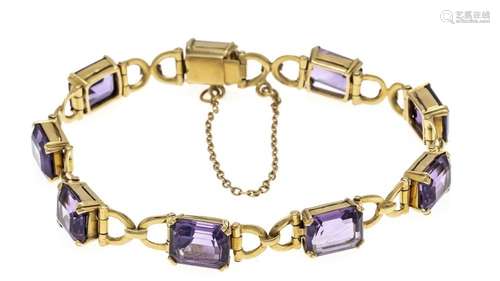 Amethyst bracelet GG 750/000 w