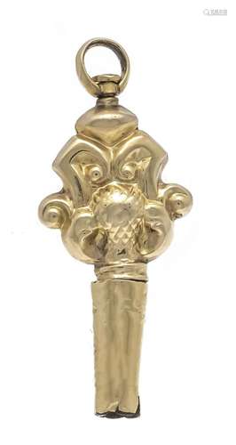 Foam gold watch key c. 1840, l