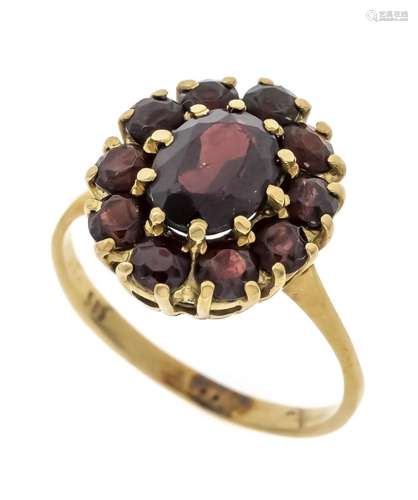 Garnet ring GG 585/000 with ov