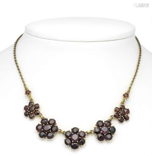 Garnet necklace GG 333/000 wit