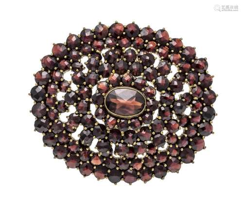 Garnet brooch Doublé ''Czech S