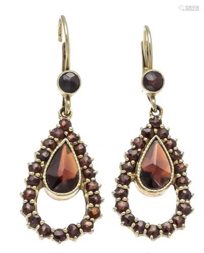 Garnet earrings GG 585/000 wit