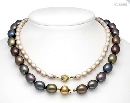 1 multicolor shell pearl neckl