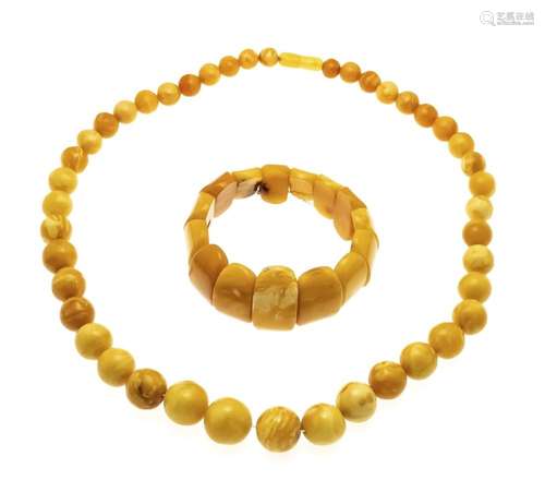 2-piece amber convolute, neckl