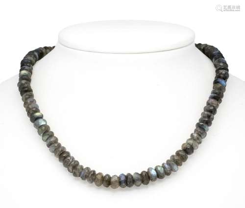 Labradorite necklace with lobs