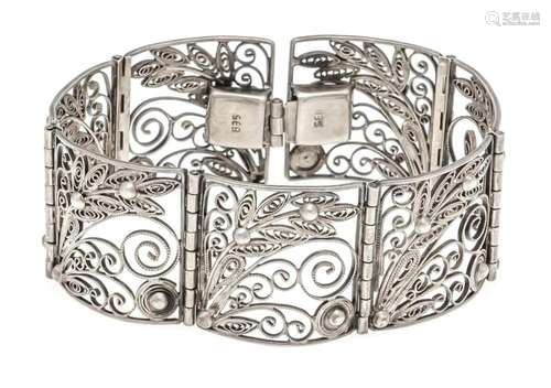 Filigree bracelet silver 835/0