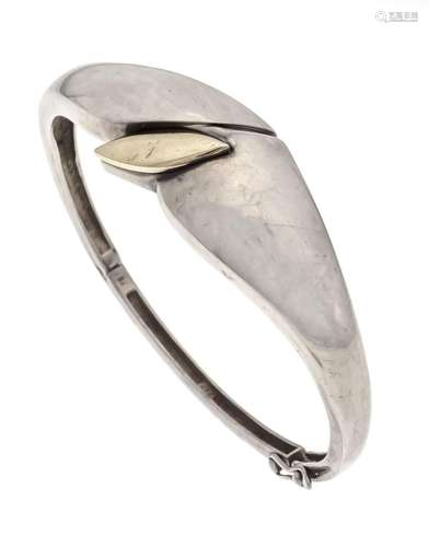 Modern hinged bangle silver pa