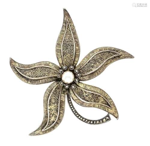 Large flower brooch Fahrner si