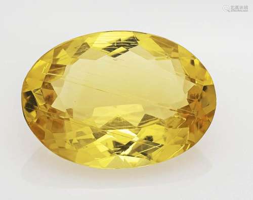 Yellow beryl 13.23 ct, intense