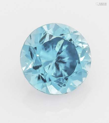 Zircon 1.99 ct, round faceted,