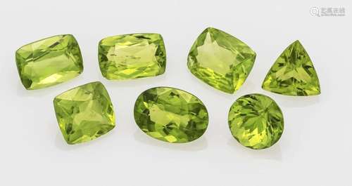 mixed lot of peridots, total 1