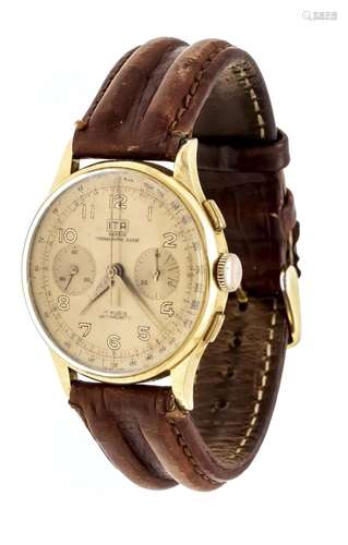 ITA chronograph, 750/000 gold,