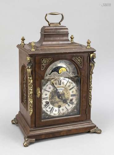 English table clock, 20th c., mar