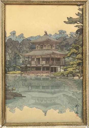 Color woodblock print, Japan, 20t