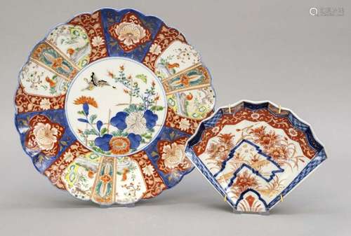 2 Imari plates, Japan, 19th c., (