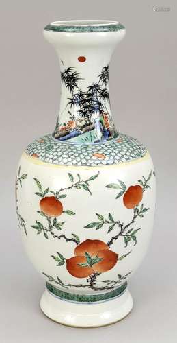 Famille Verte vase, China, 19th c