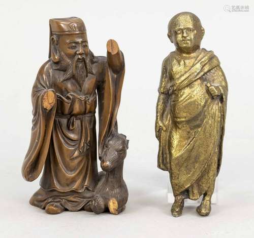 2 figures, China, 19th c., 1 x ma