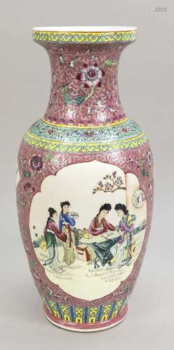 Famille Rose vase, China, 20th c.