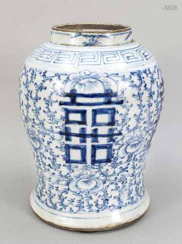 Ginger pot/vase, China, 19th c. B