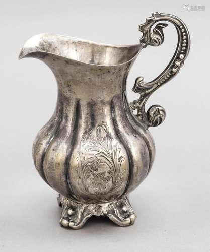 Cream jug, German, mid-19th c.