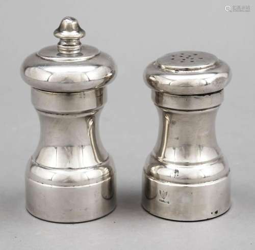 Salt shaker and pepper mill, U