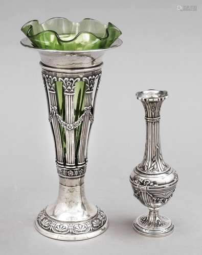 Two ornamental vases, 1x Engla