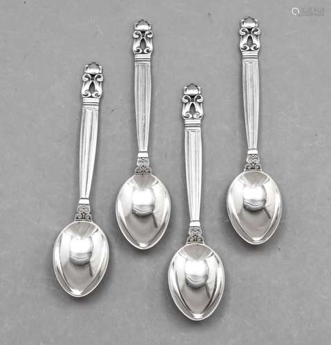 Four teaspoons, Denmark, 2nd h