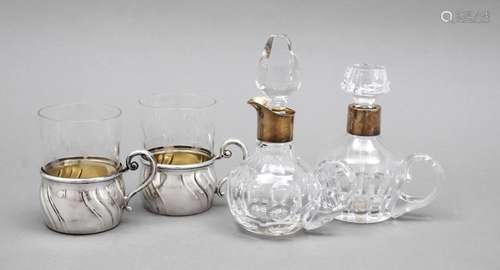 Mixed lot of four pieces, 20th