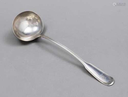 Soup ladle, 19th century, silv