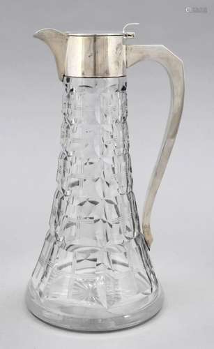 Carafe with silver mounting, E